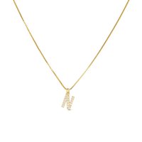 Collana Dilvdò Donna Letters in Argento Zircone CLDON